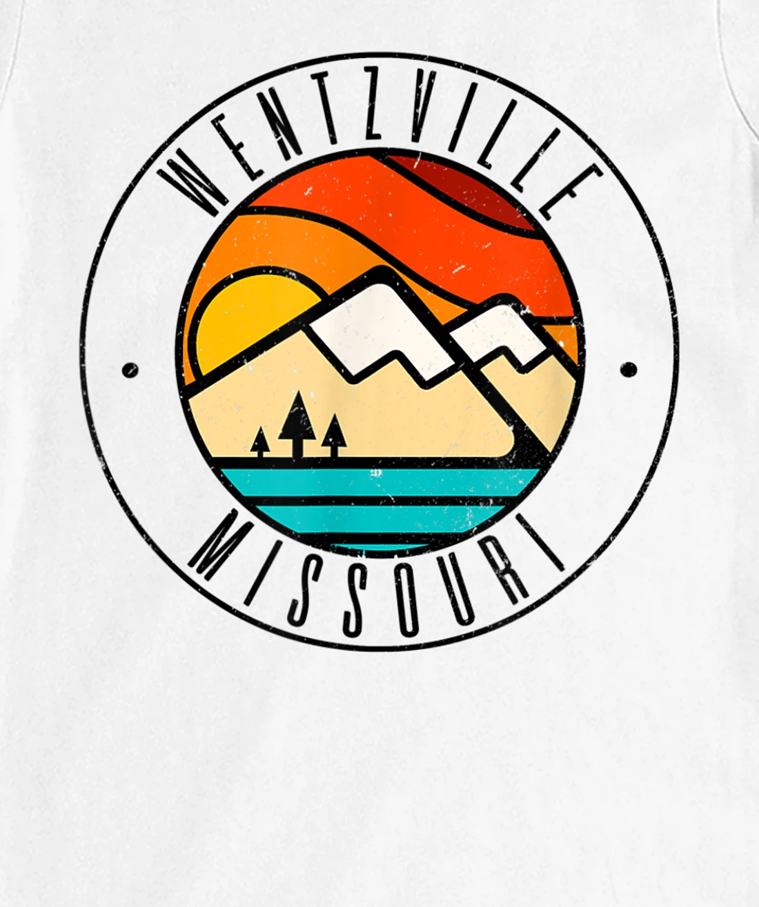 Minimalist Outdoors Wentzville Missouri MO T-Shirt, Women T-Shirt