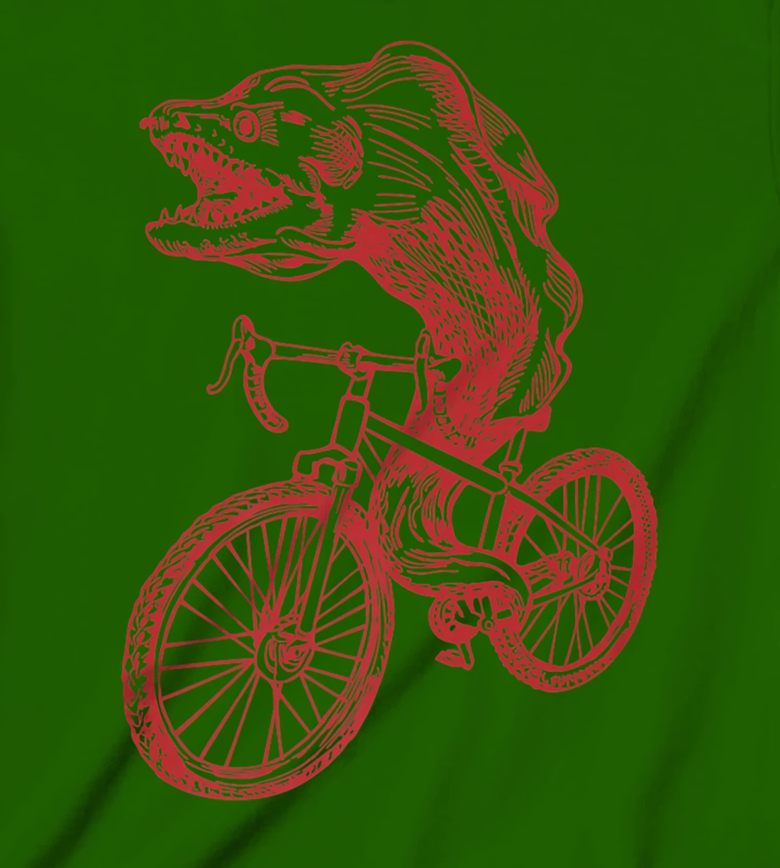 Womens SEEMBO Moray Eel Cycling Bicycle Fish Cyclist Biking Bike T-Shirt, Kid T-Shirt and Women T-Shirt