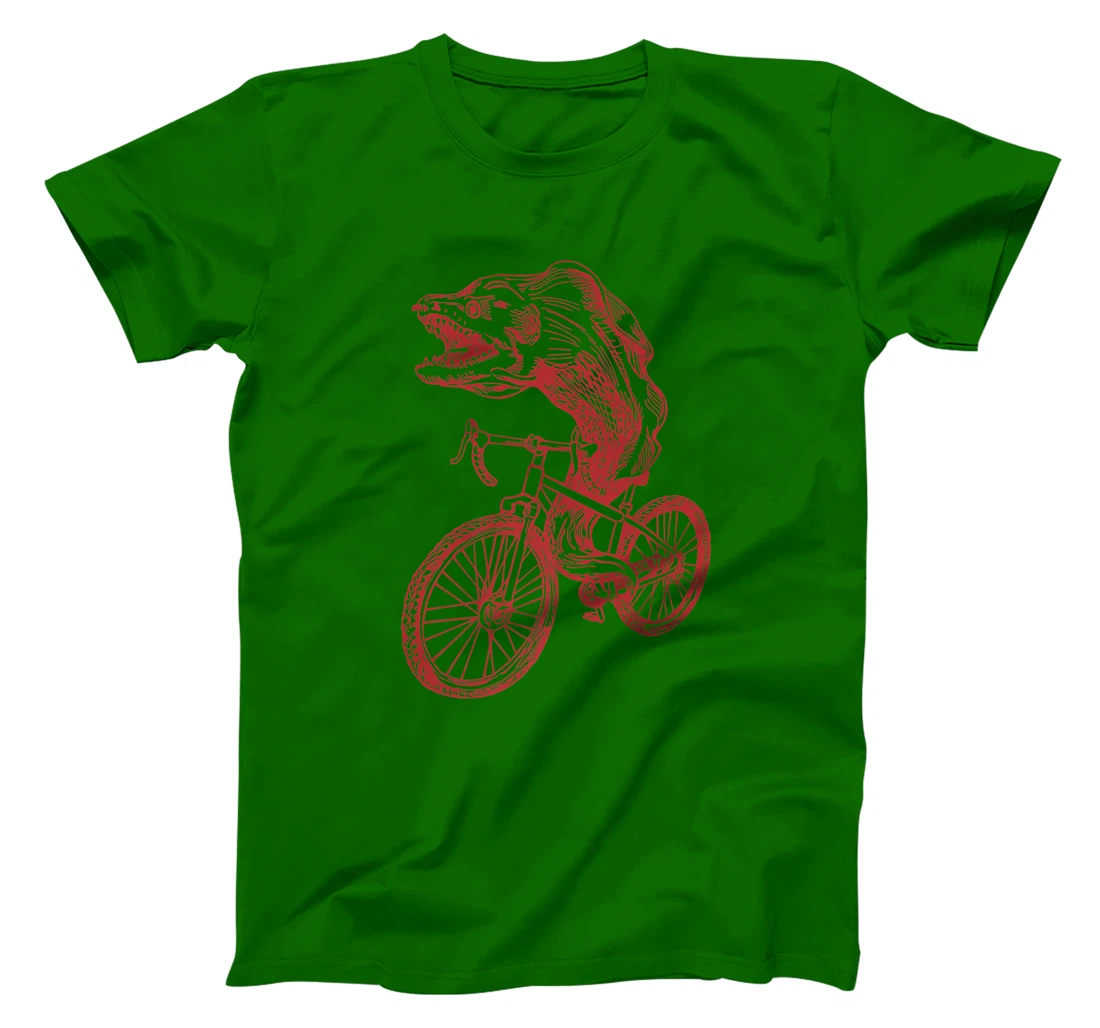 Womens SEEMBO Moray Eel Cycling Bicycle Fish Cyclist Biking Bike T-Shirt, Kid T-Shirt and Women T-Shirt
