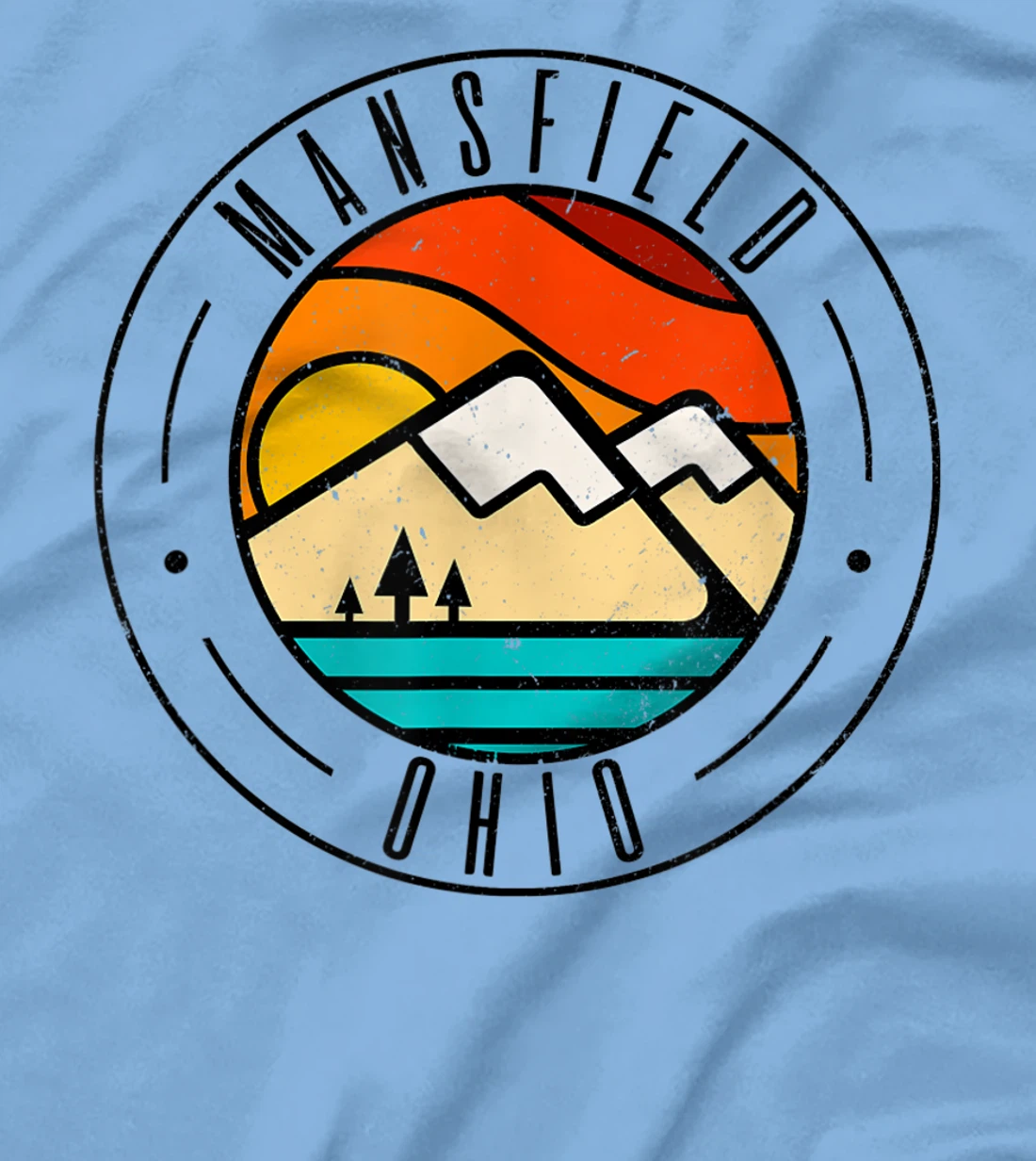 Minimalist Outdoors Mansfield Ohio OH T-Shirt, Women T-Shirt