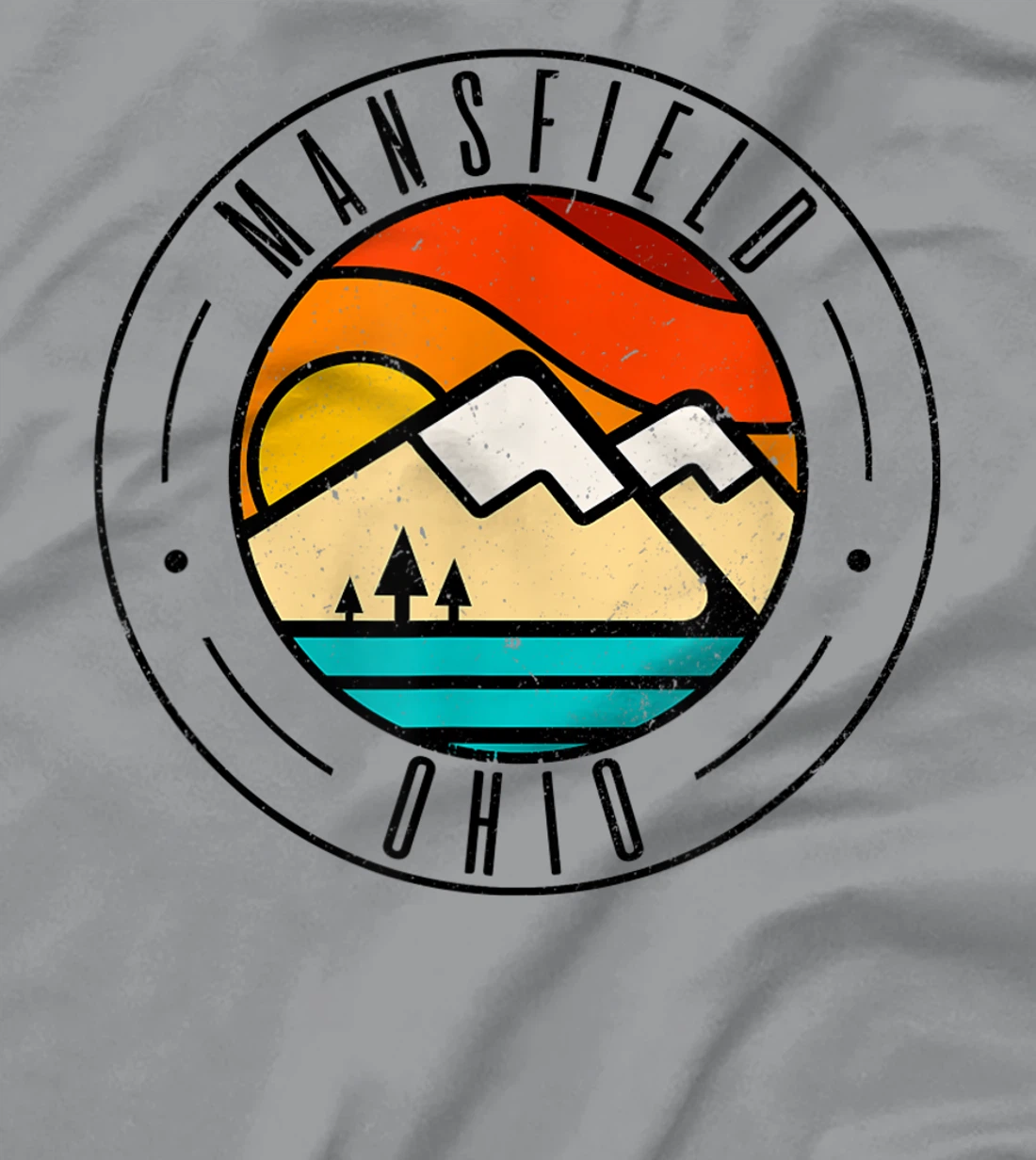 Minimalist Outdoors Mansfield Ohio OH T-Shirt, Women T-Shirt