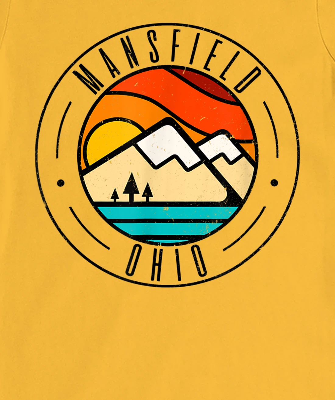 Minimalist Outdoors Mansfield Ohio OH T-Shirt, Women T-Shirt