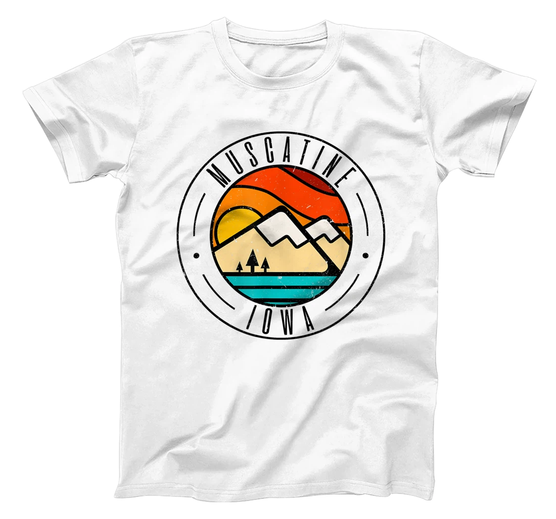 Minimalist Outdoors Muscatine Iowa IA T-Shirt, Women T-Shirt