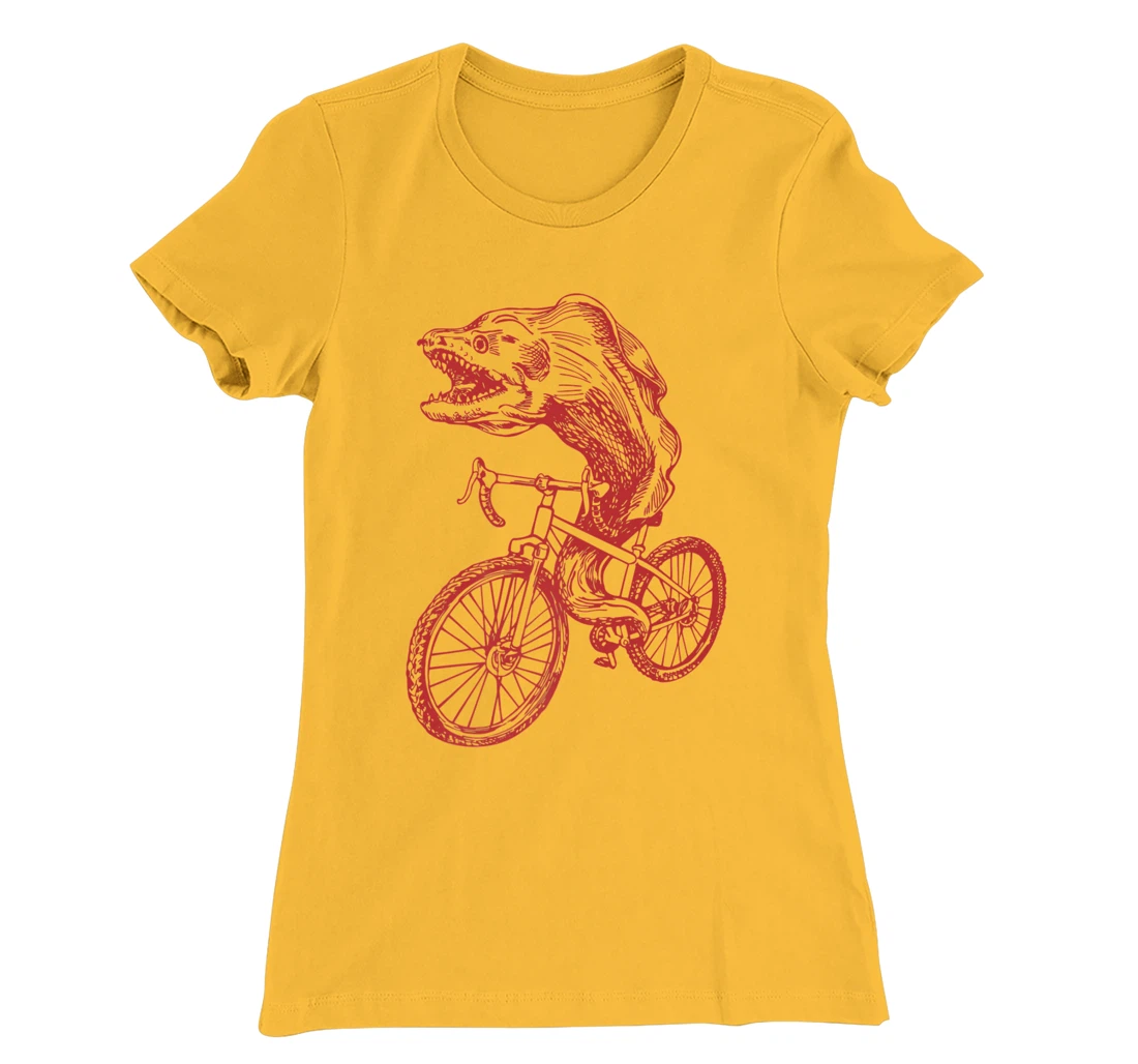 Womens SEEMBO Moray Eel Cycling Bicycle Fish Cyclist Biking Bike T-Shirt, Kid T-Shirt and Women T-Shirt