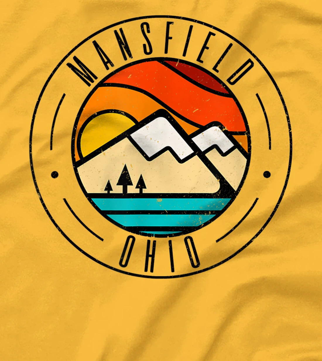 Minimalist Outdoors Mansfield Ohio OH T-Shirt, Women T-Shirt