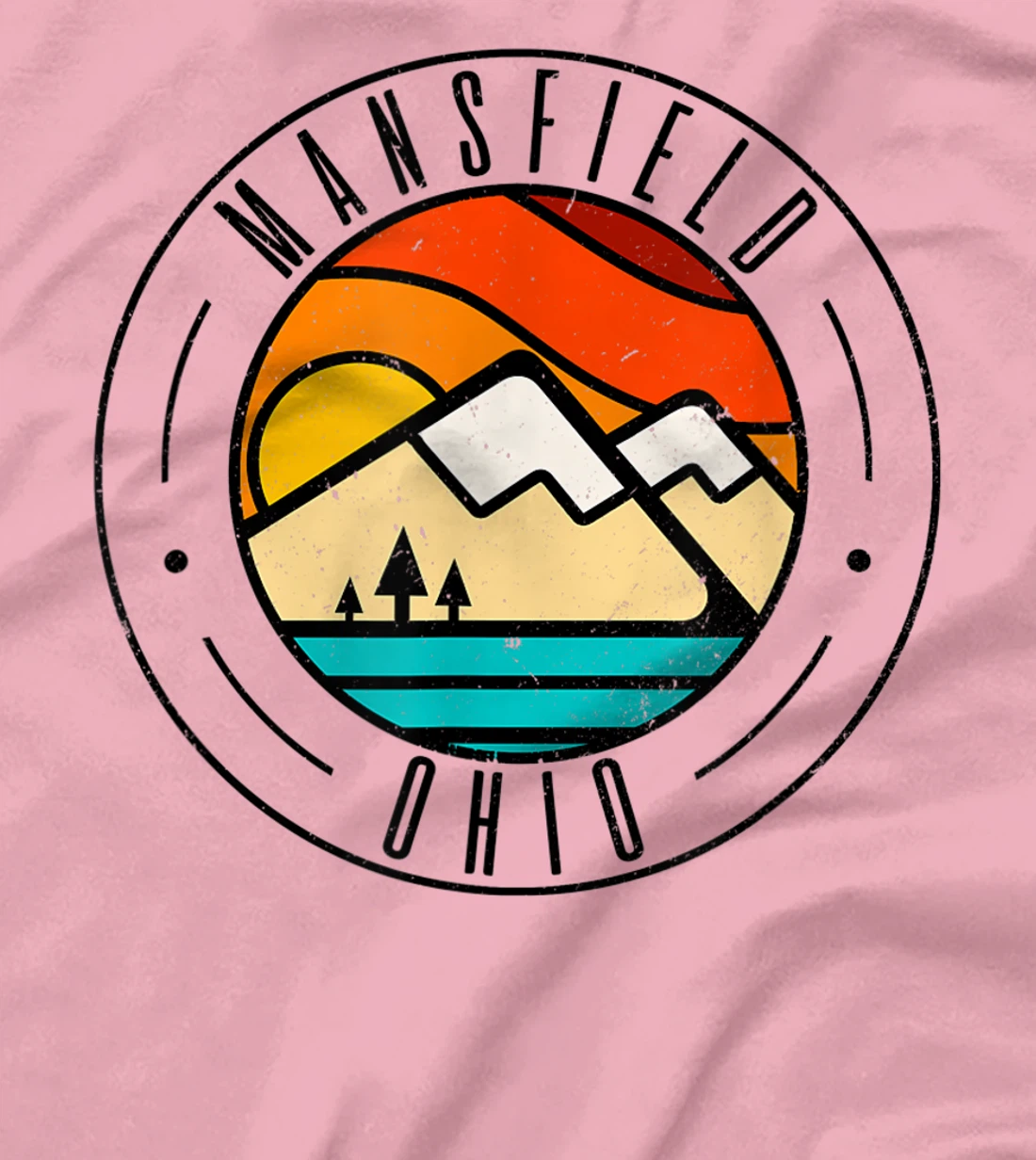 Minimalist Outdoors Mansfield Ohio OH T-Shirt, Women T-Shirt