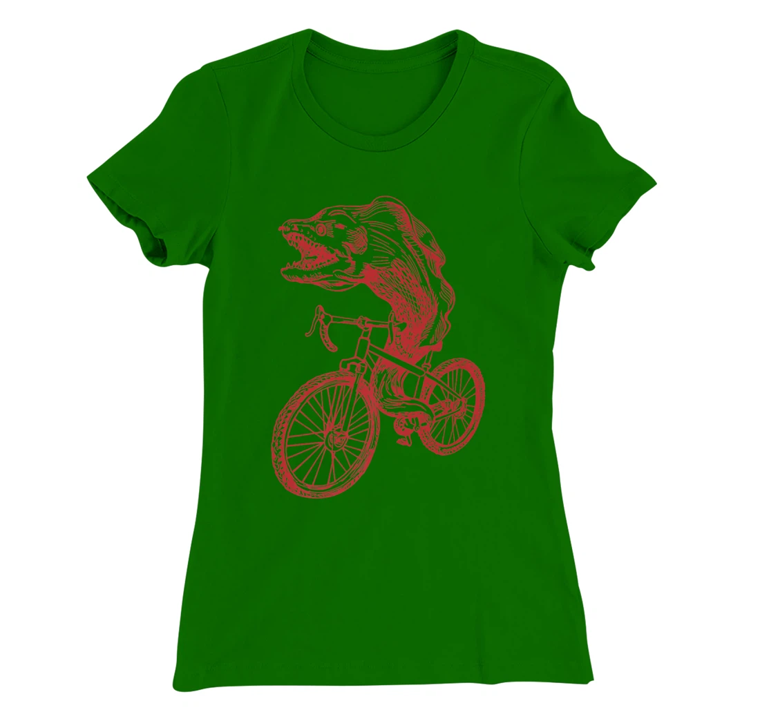 Womens SEEMBO Moray Eel Cycling Bicycle Fish Cyclist Biking Bike T-Shirt, Kid T-Shirt and Women T-Shirt