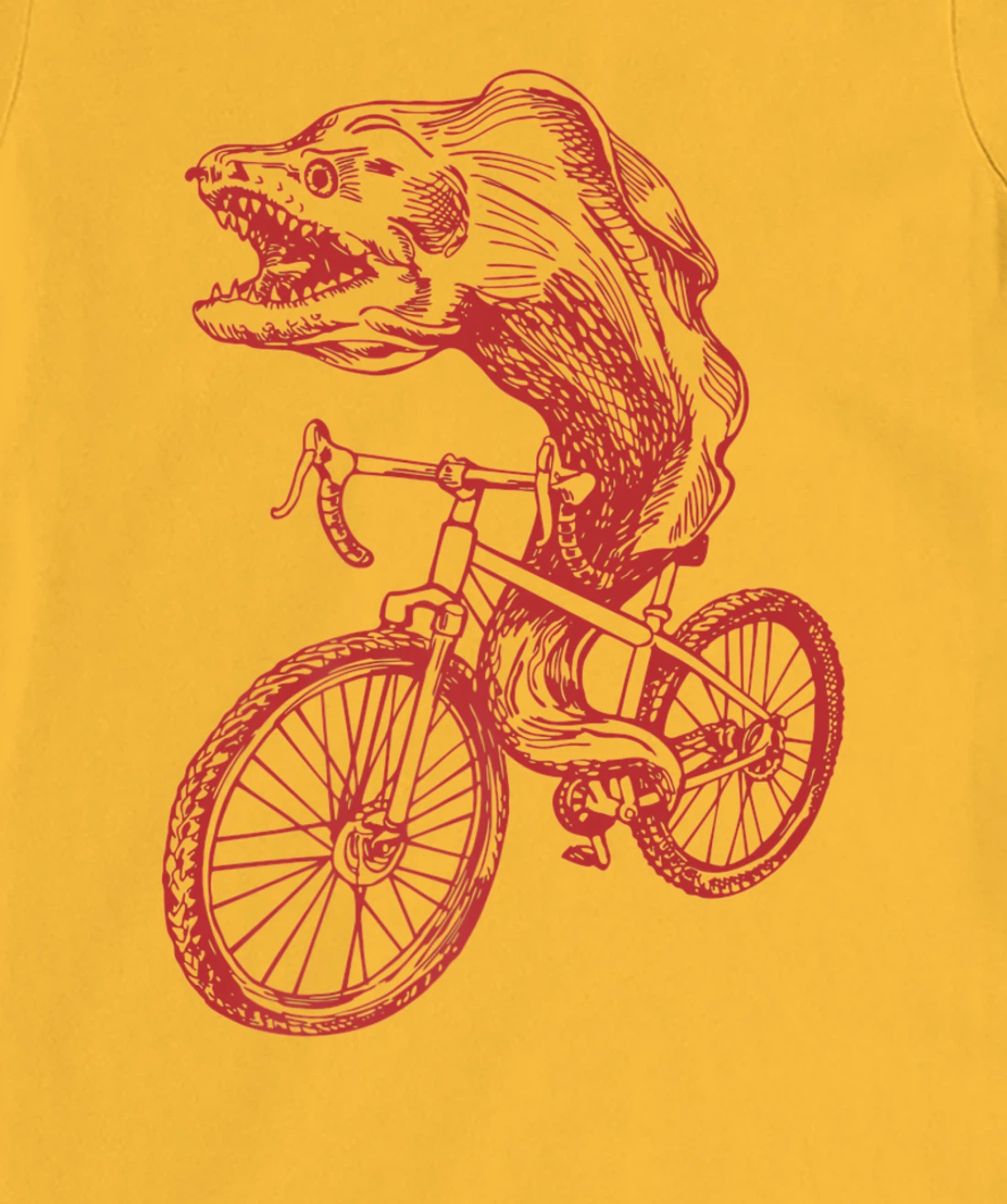 Womens SEEMBO Moray Eel Cycling Bicycle Fish Cyclist Biking Bike T-Shirt, Kid T-Shirt and Women T-Shirt