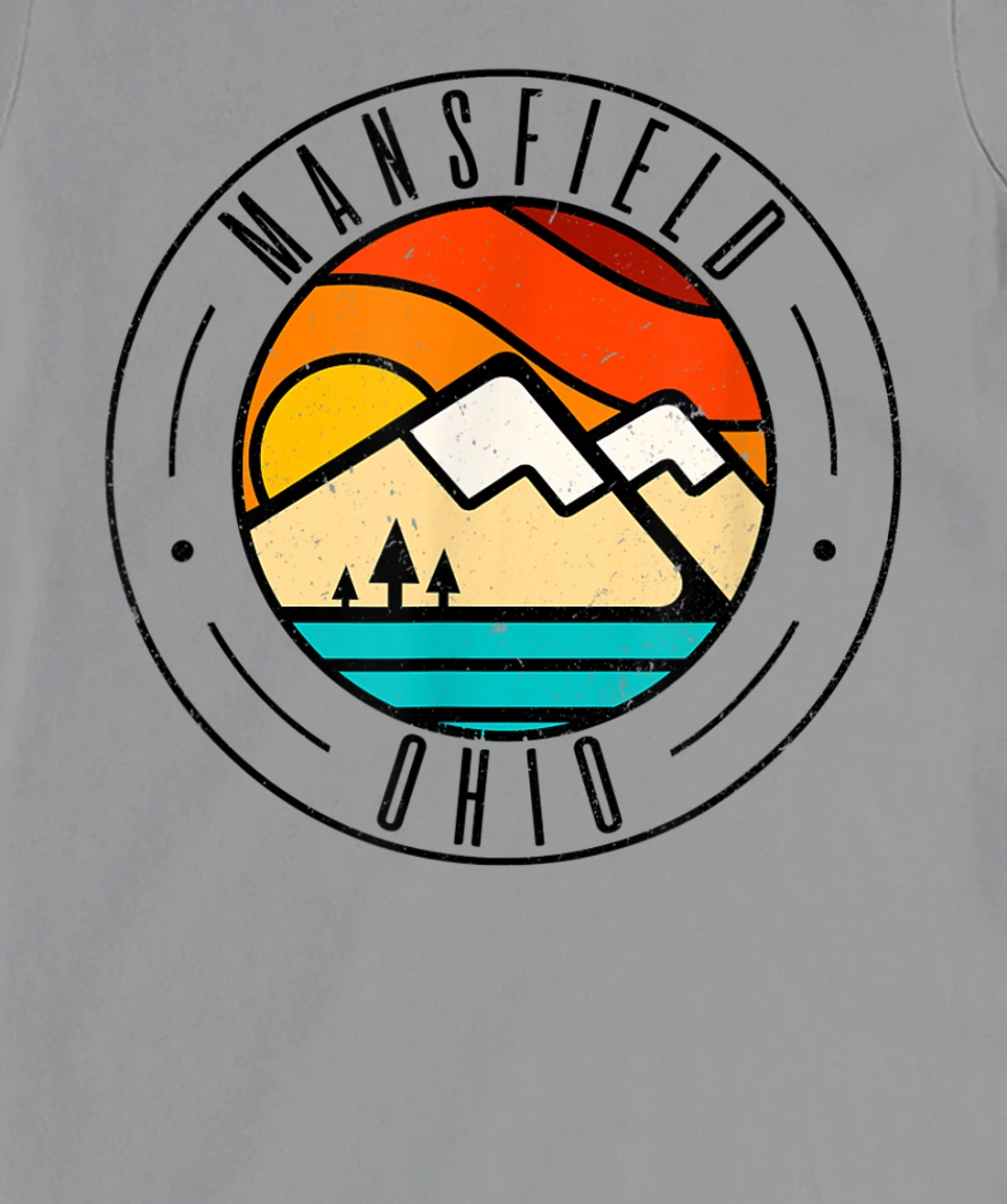 Minimalist Outdoors Mansfield Ohio OH T-Shirt, Women T-Shirt