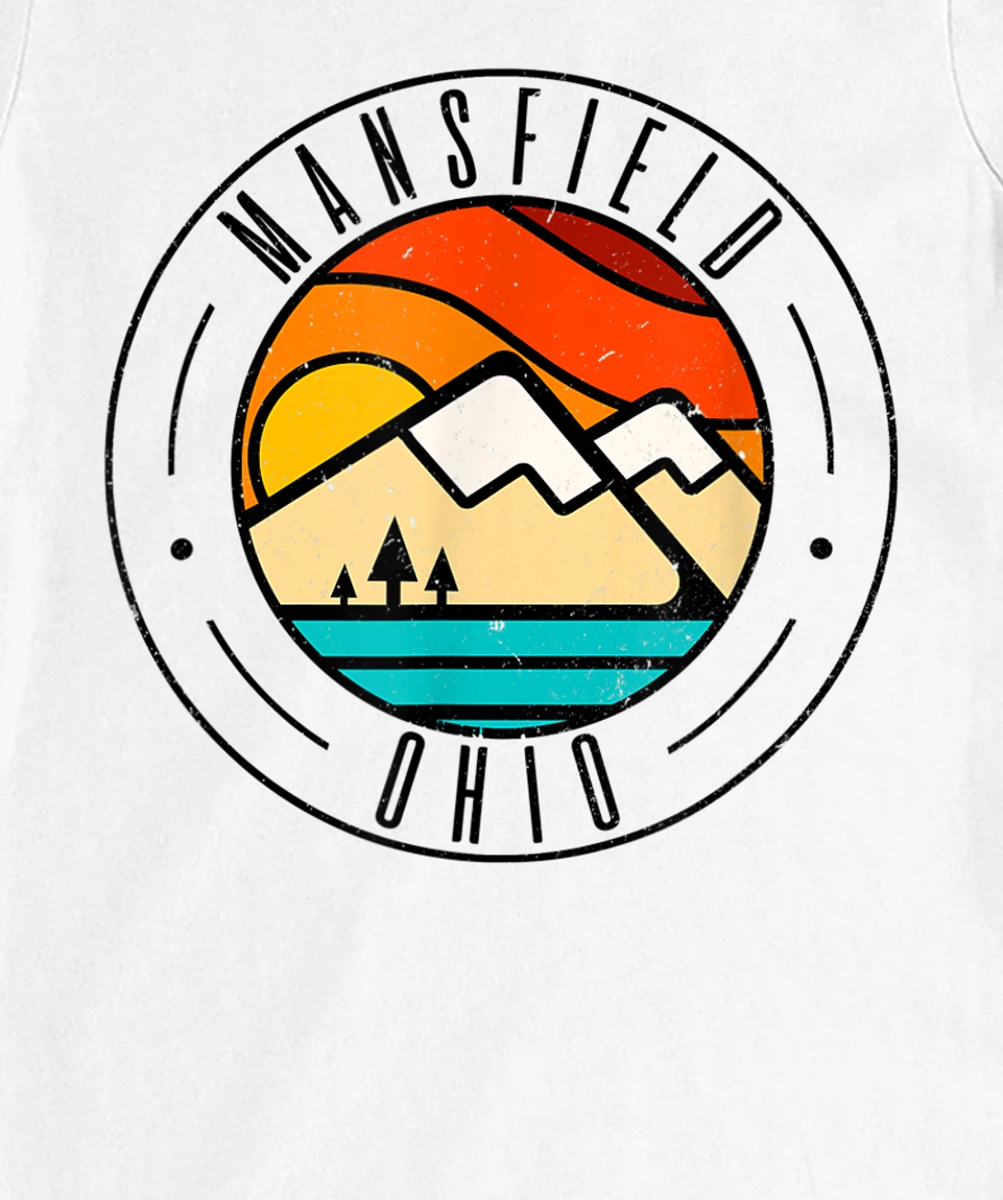 Minimalist Outdoors Mansfield Ohio OH T-Shirt, Women T-Shirt