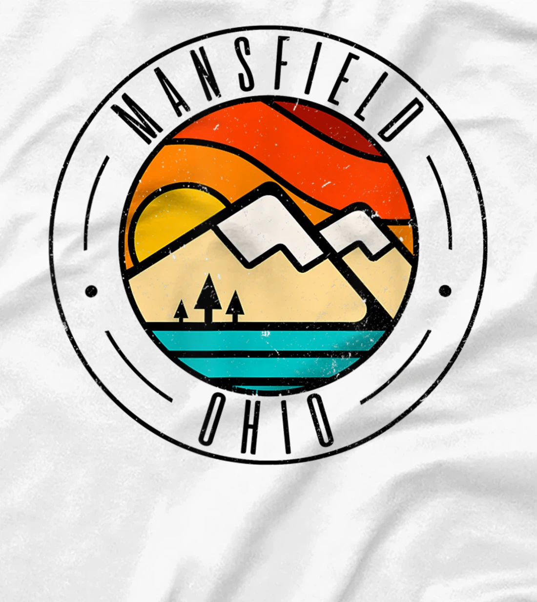Minimalist Outdoors Mansfield Ohio OH T-Shirt, Women T-Shirt