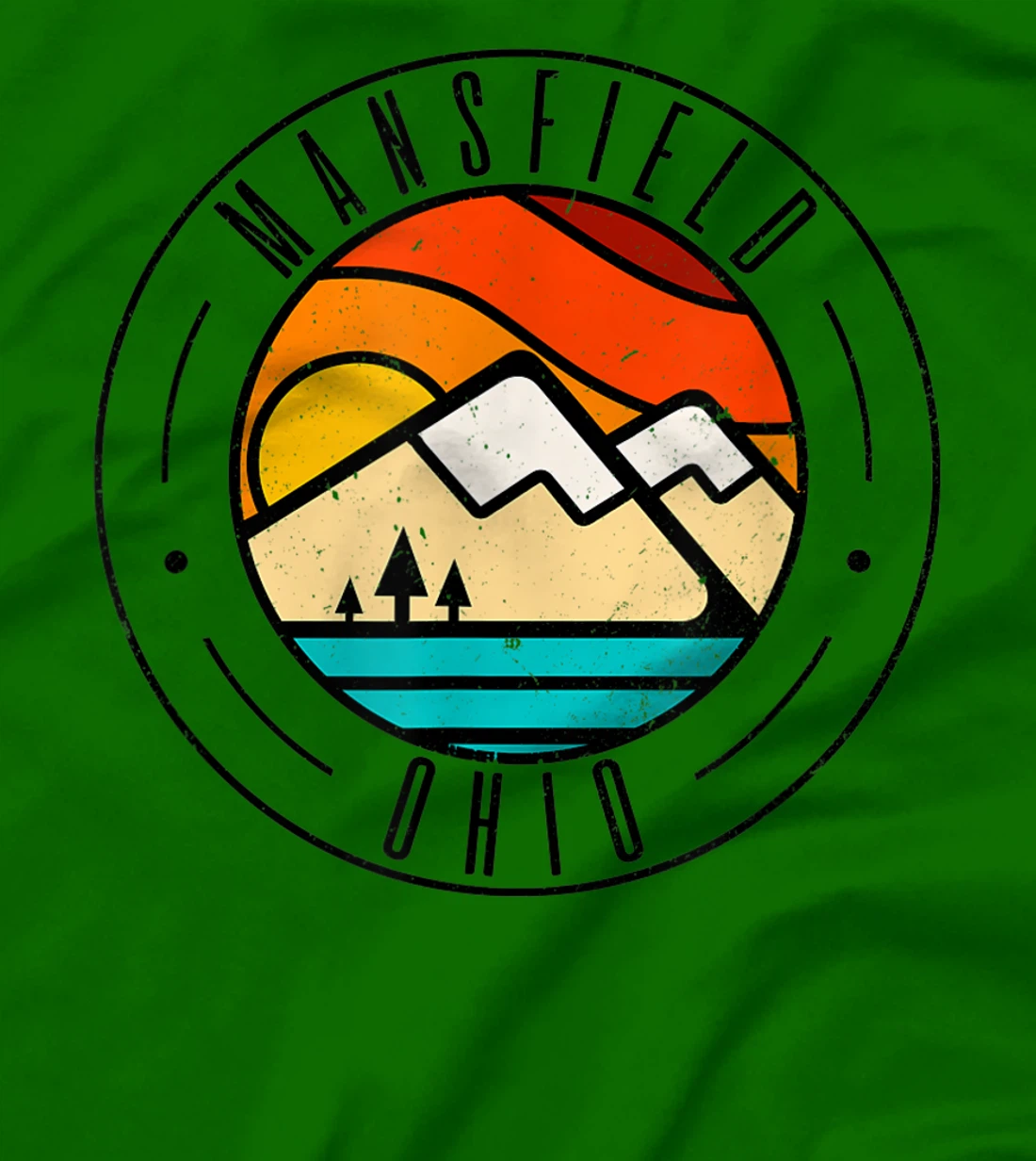 Minimalist Outdoors Mansfield Ohio OH T-Shirt, Women T-Shirt