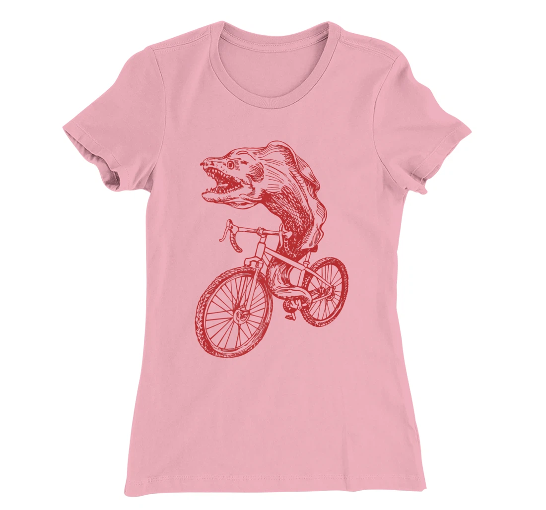 Womens SEEMBO Moray Eel Cycling Bicycle Fish Cyclist Biking Bike T-Shirt, Kid T-Shirt and Women T-Shirt