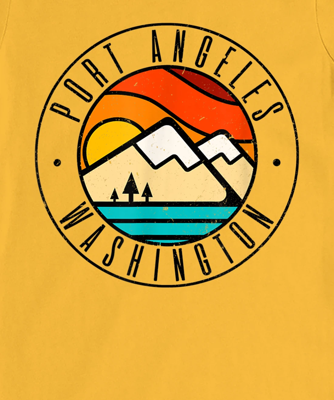 Minimalist Outdoors Port Angeles Washington WA T-Shirt, Women T-Shirt