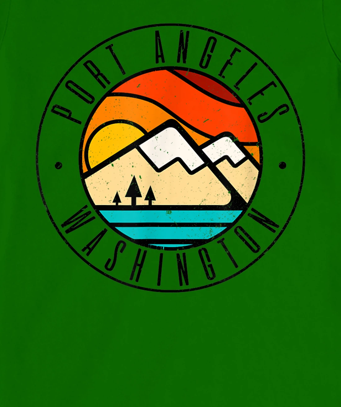 Minimalist Outdoors Port Angeles Washington WA T-Shirt, Women T-Shirt