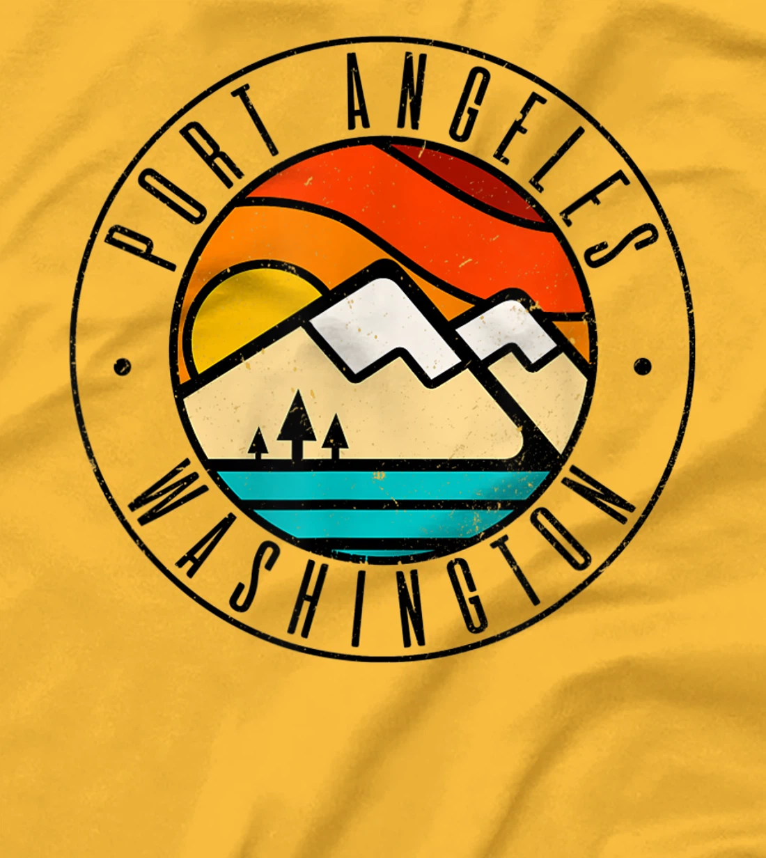 Minimalist Outdoors Port Angeles Washington WA T-Shirt, Women T-Shirt