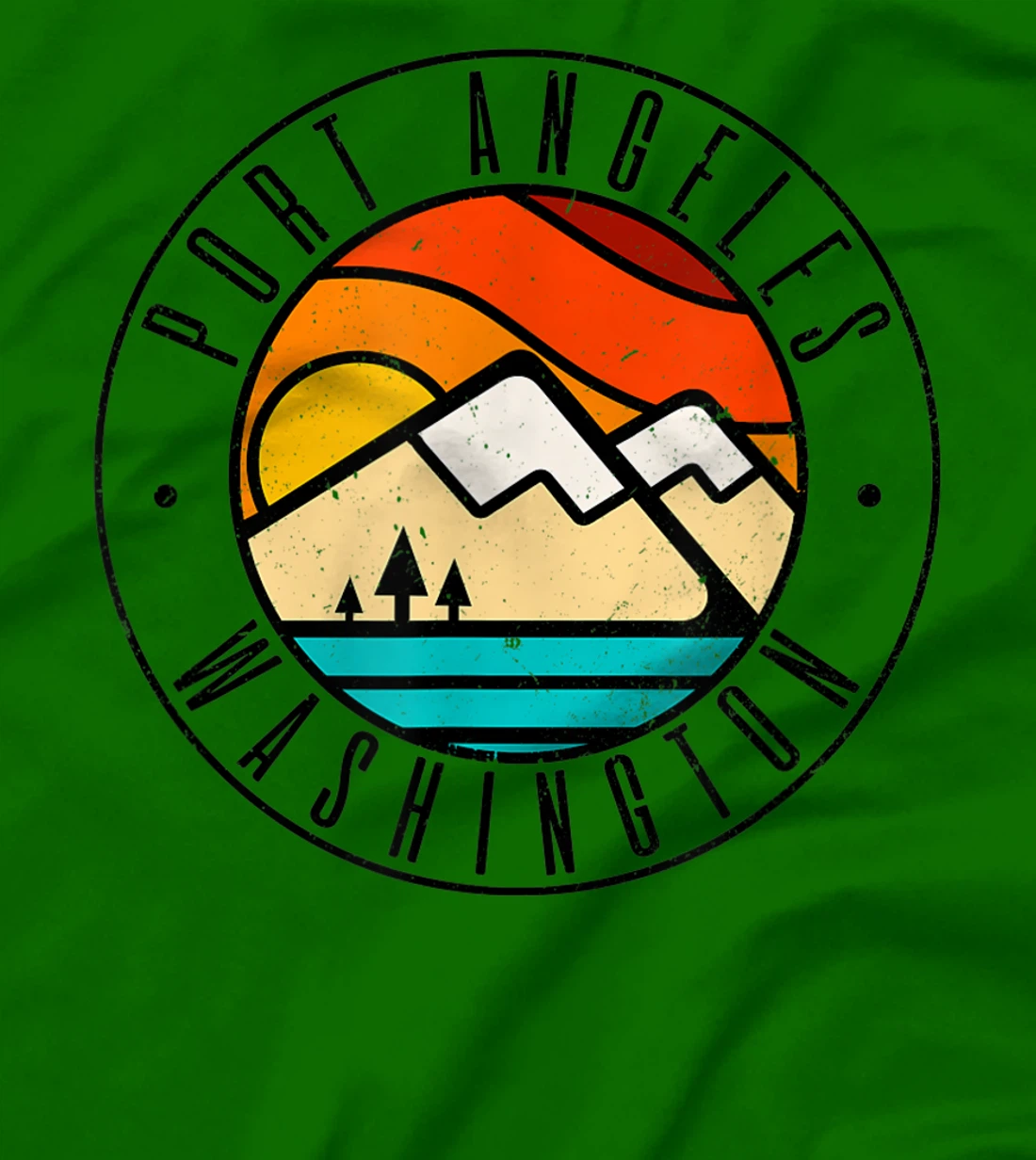 Minimalist Outdoors Port Angeles Washington WA T-Shirt, Women T-Shirt