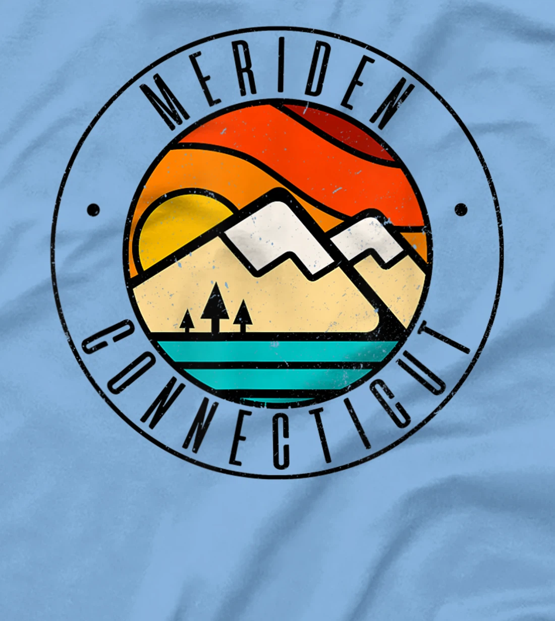 Minimalist Outdoors Meriden Connecticut CT T-Shirt, Women T-Shirt