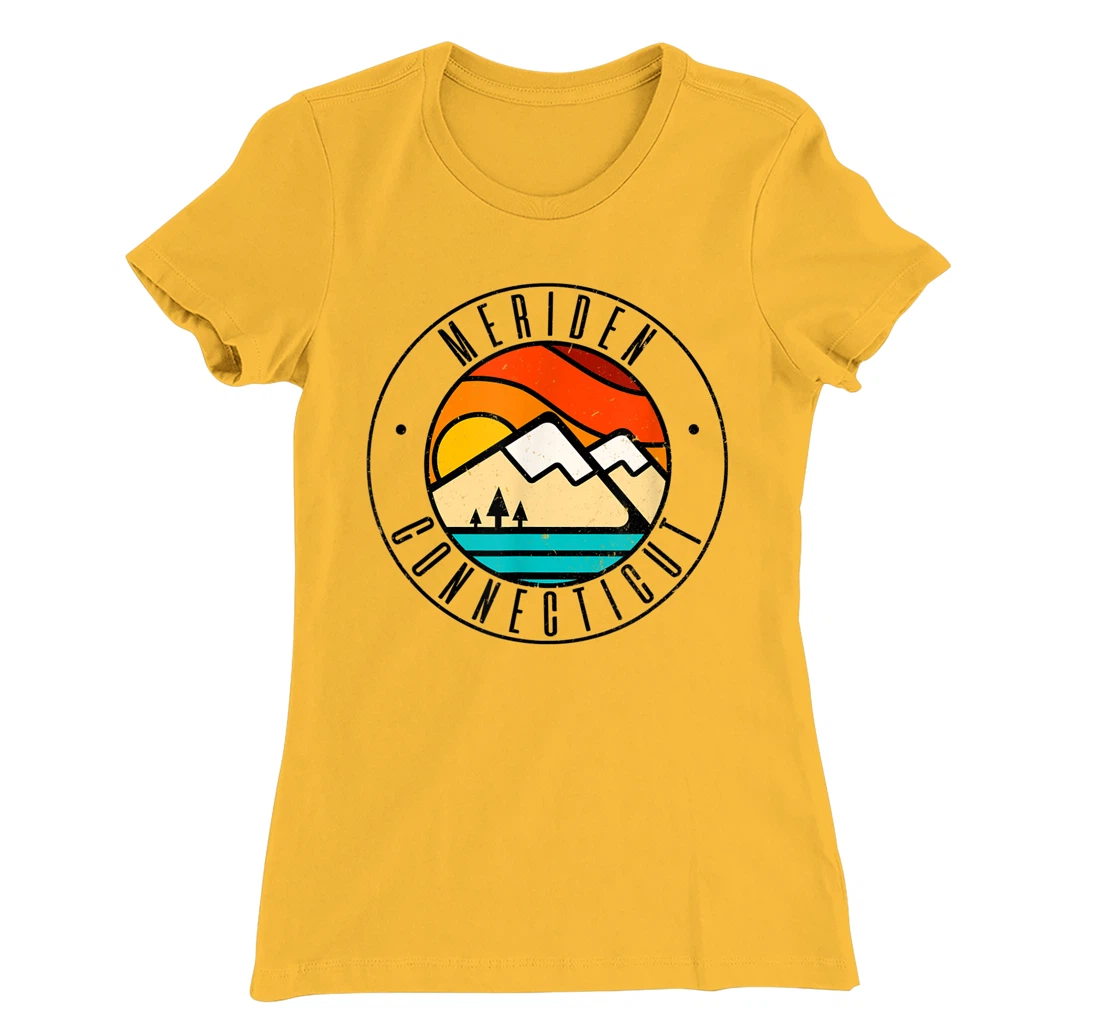 Minimalist Outdoors Meriden Connecticut CT T-Shirt, Women T-Shirt