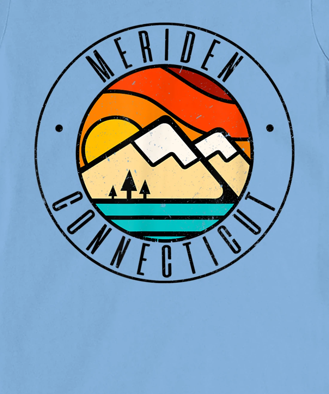 Minimalist Outdoors Meriden Connecticut CT T-Shirt, Women T-Shirt