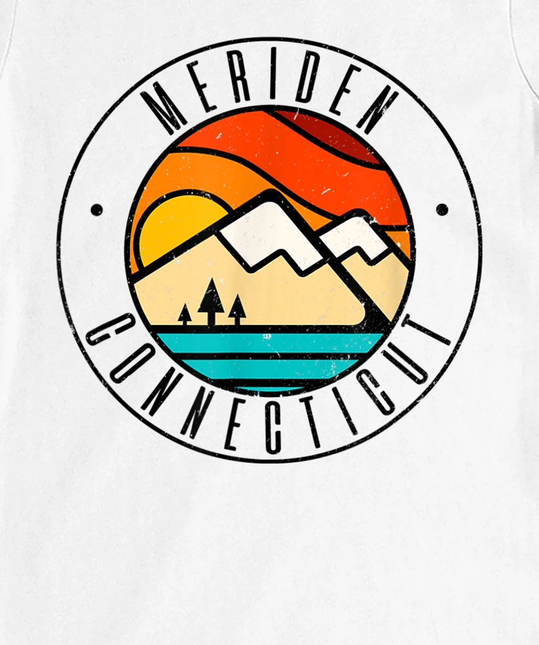 Minimalist Outdoors Meriden Connecticut CT T-Shirt, Women T-Shirt