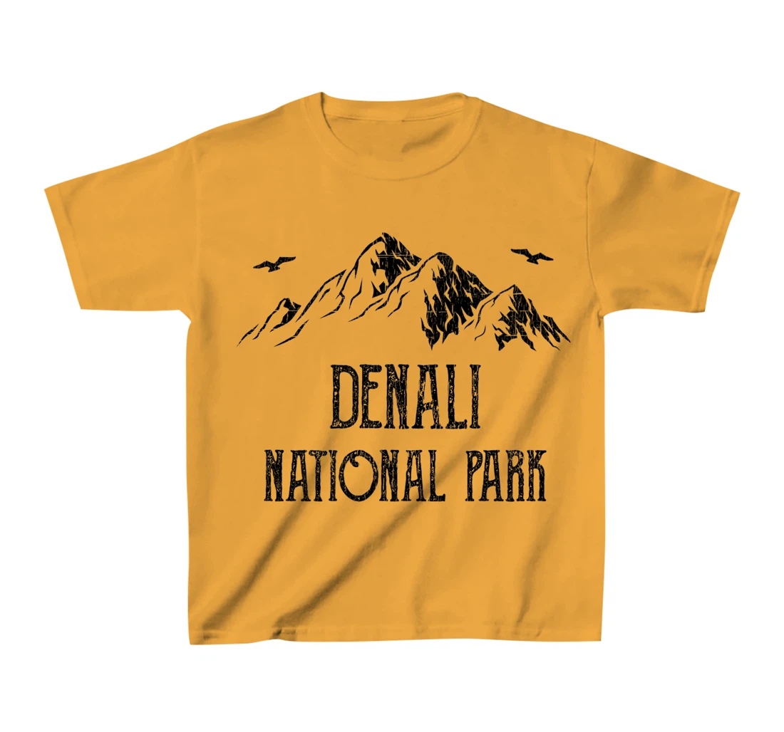 Womens Denali National Park Vintage Alaska Family Vacation T-Shirt, Kid T-Shirt and Women T-Shirt