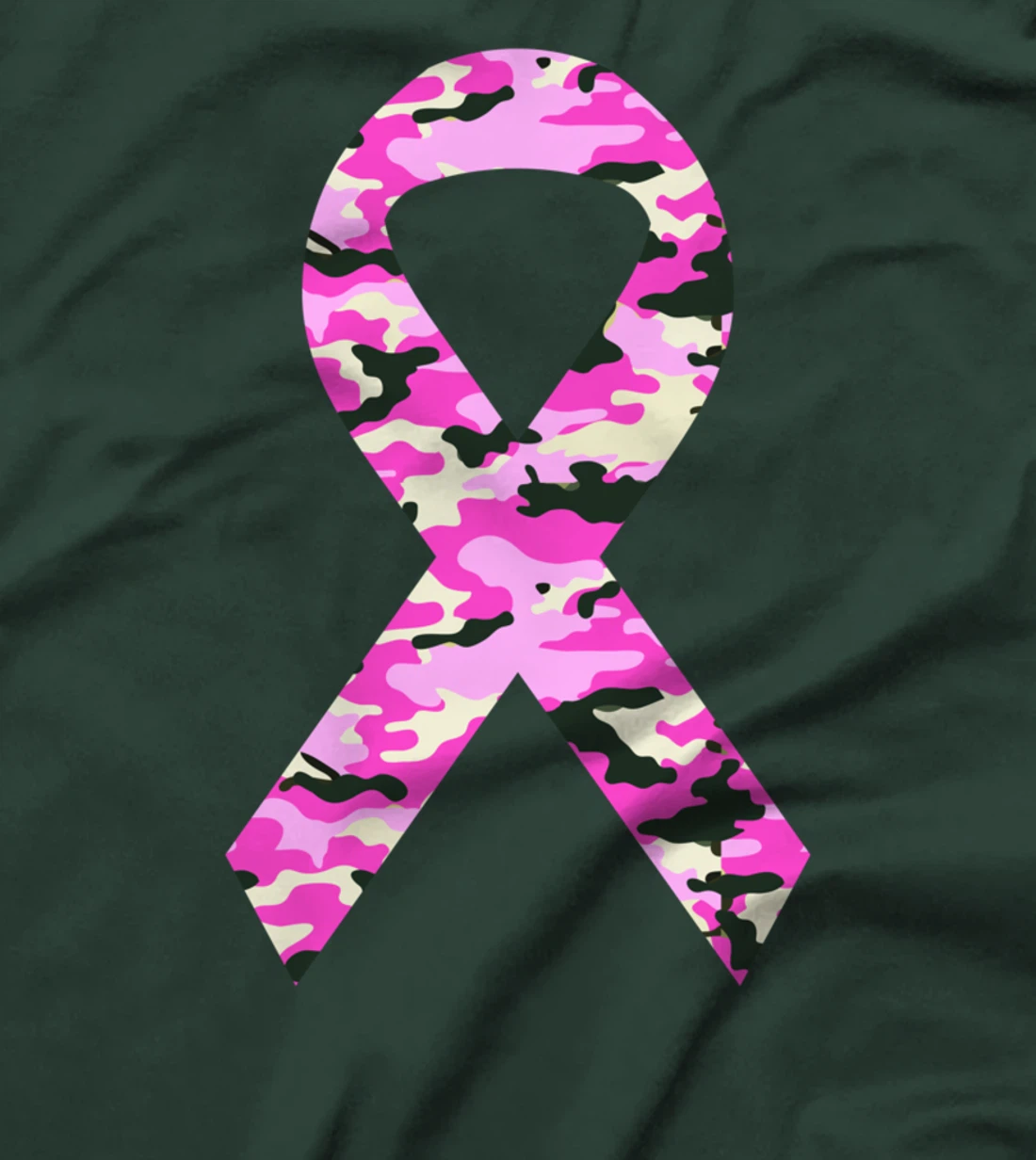 Breast Cancer Awareness Ribbon Pink Camo Survivor T-Shirt