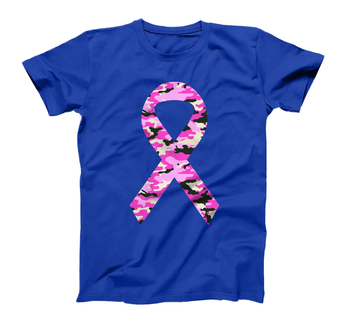Breast Cancer Awareness Ribbon Pink Camo Survivor T-Shirt