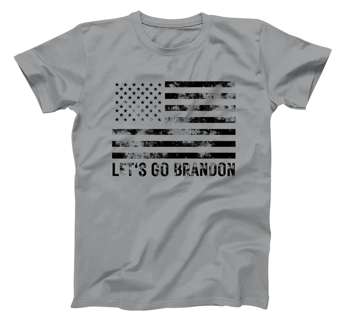 Womens Let's Go Brandon Conservative Anti Liberal US Flag T-Shirt, Women T-Shirt