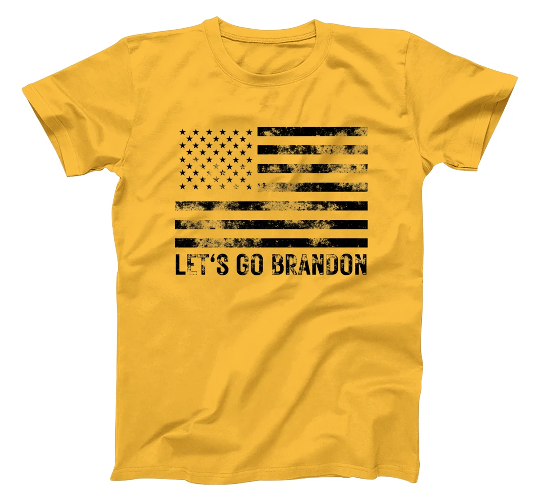 Womens Let's Go Brandon Conservative Anti Liberal US Flag T-Shirt, Women T-Shirt