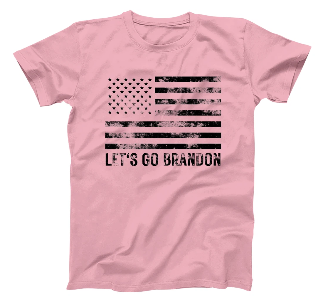 Womens Let's Go Brandon Conservative Anti Liberal US Flag T-Shirt, Women T-Shirt