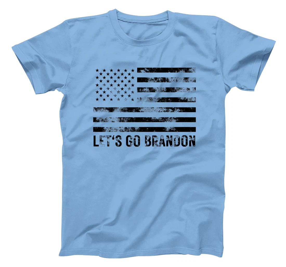 Womens Let's Go Brandon Conservative Anti Liberal US Flag T-Shirt, Women T-Shirt