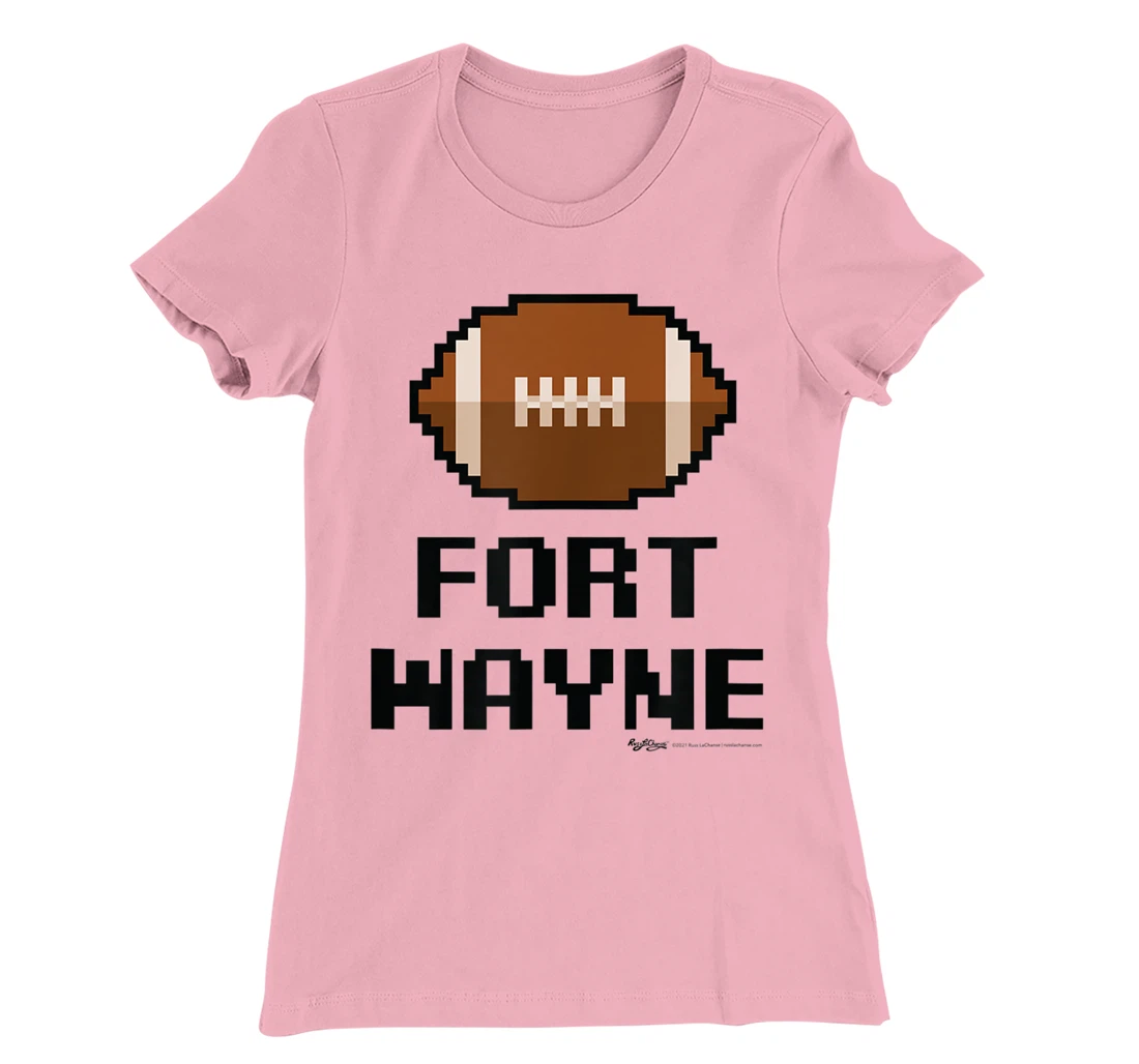 Womens Gamer Football Fort Wayne 8-Bit City T-Shirt, Women T-Shirt