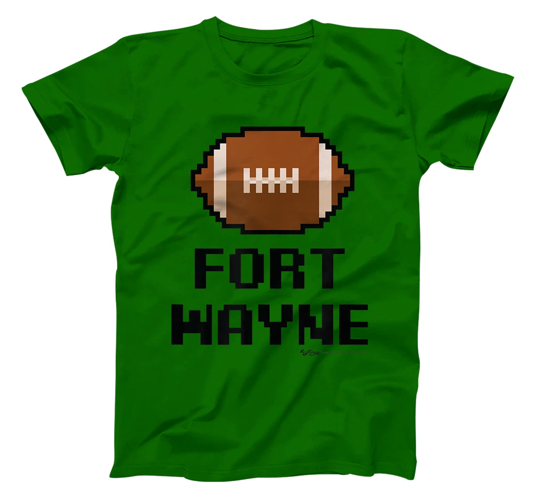 Womens Gamer Football Fort Wayne 8-Bit City T-Shirt, Women T-Shirt
