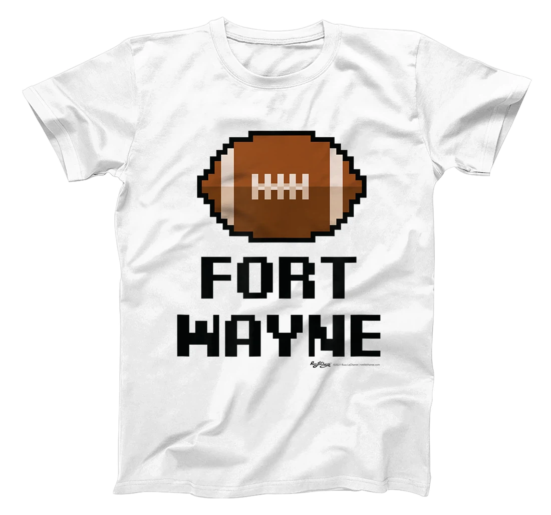 Womens Gamer Football Fort Wayne 8-Bit City T-Shirt, Women T-Shirt