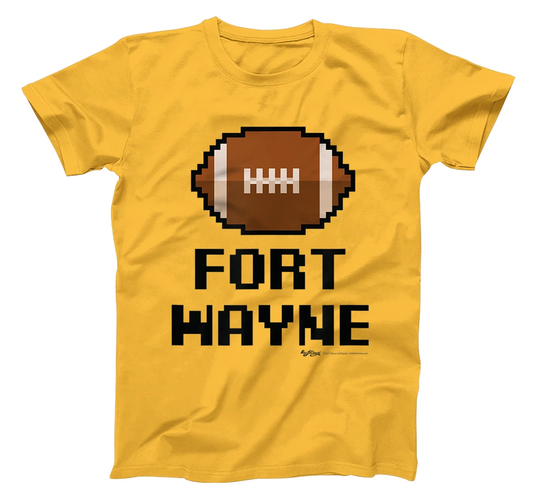 Womens Gamer Football Fort Wayne 8-Bit City T-Shirt, Women T-Shirt