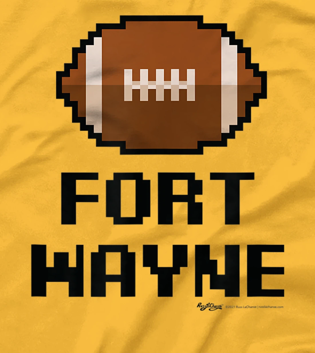 Womens Gamer Football Fort Wayne 8-Bit City T-Shirt, Women T-Shirt