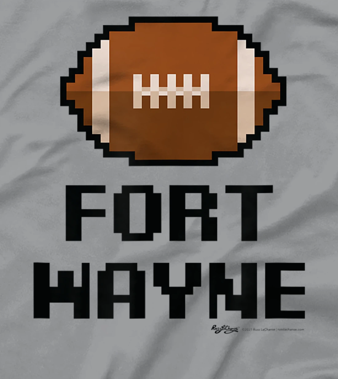 Womens Gamer Football Fort Wayne 8-Bit City T-Shirt, Women T-Shirt