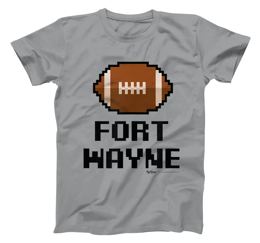 Womens Gamer Football Fort Wayne 8-Bit City T-Shirt, Women T-Shirt