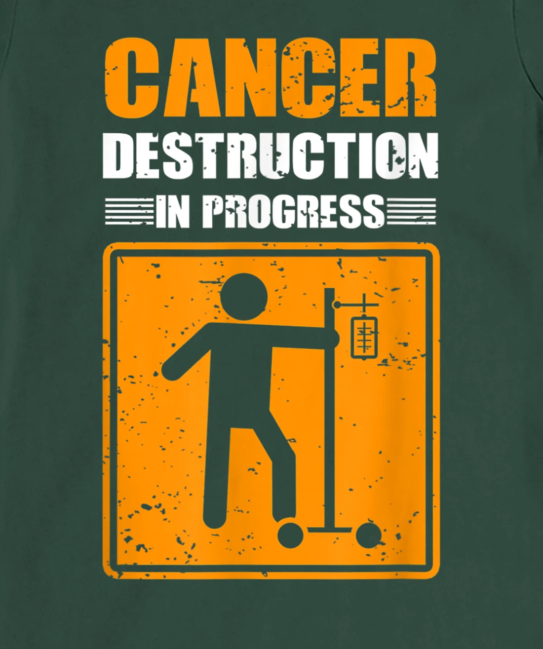 Cancer Destruction In Process Cancer Patient Warrior T-Shirt, Women T-Shirt