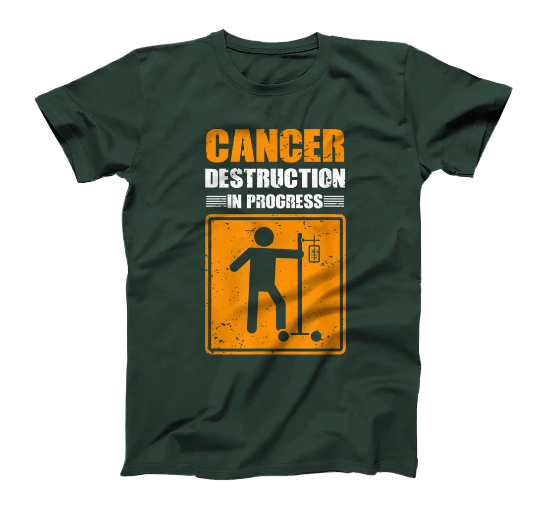 Cancer Destruction In Process Cancer Patient Warrior T-Shirt, Women T-Shirt