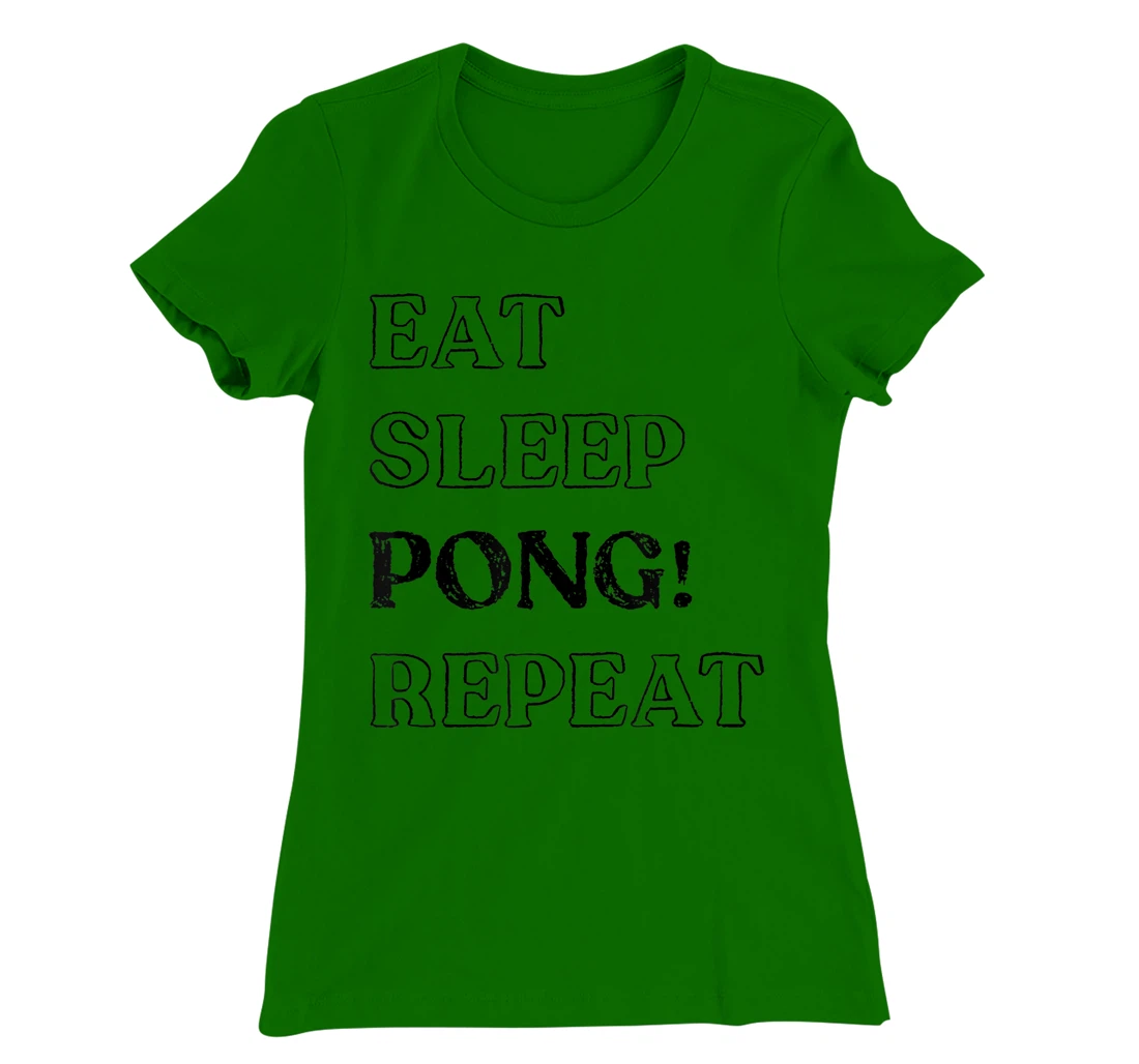 Womens Eat Sleep Pong Repeat! It's Mahjong Time Mahjongg Fans v2 T-Shirt, Women T-Shirt