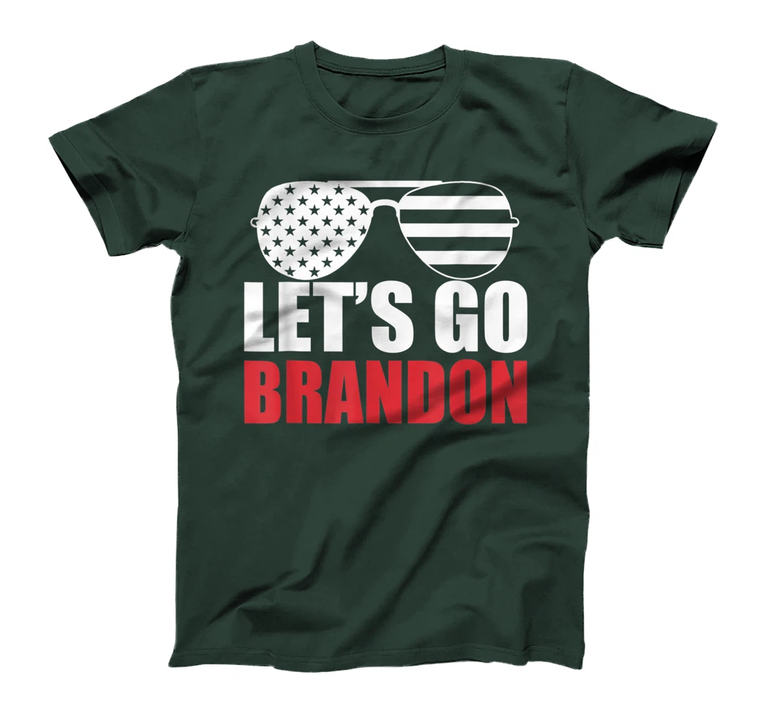 Let's Go Brandon Flag Sunglasses Funny Anti Biden T-Shirt, Women T-Shirt