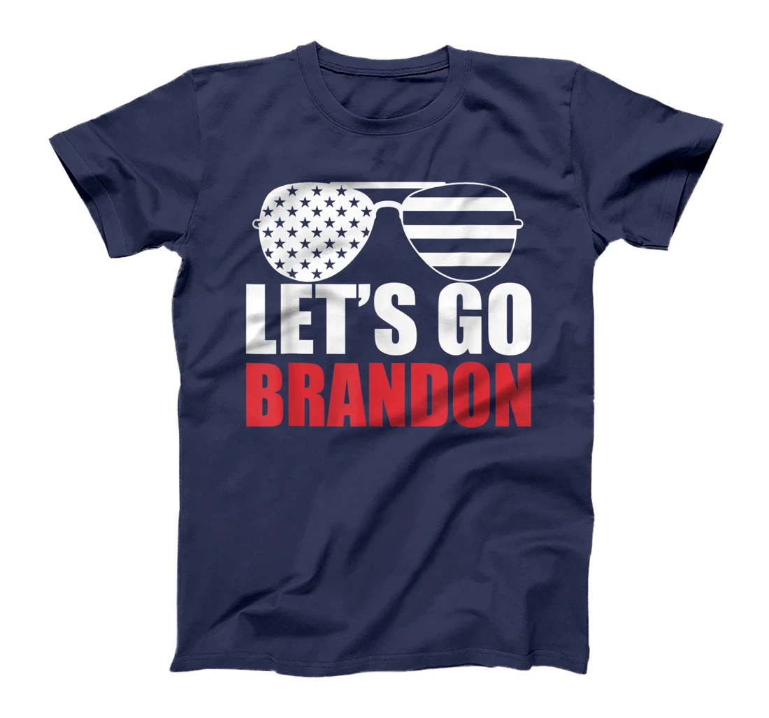 Let's Go Brandon Flag Sunglasses Funny Anti Biden T-Shirt, Women T-Shirt