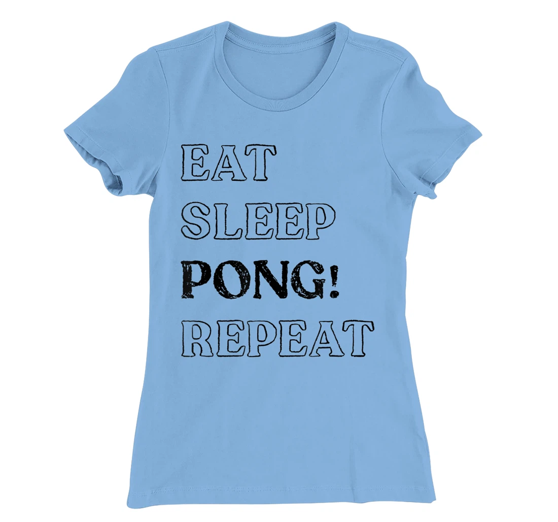 Womens Eat Sleep Pong Repeat! It's Mahjong Time Mahjongg Fans v2 T-Shirt, Women T-Shirt