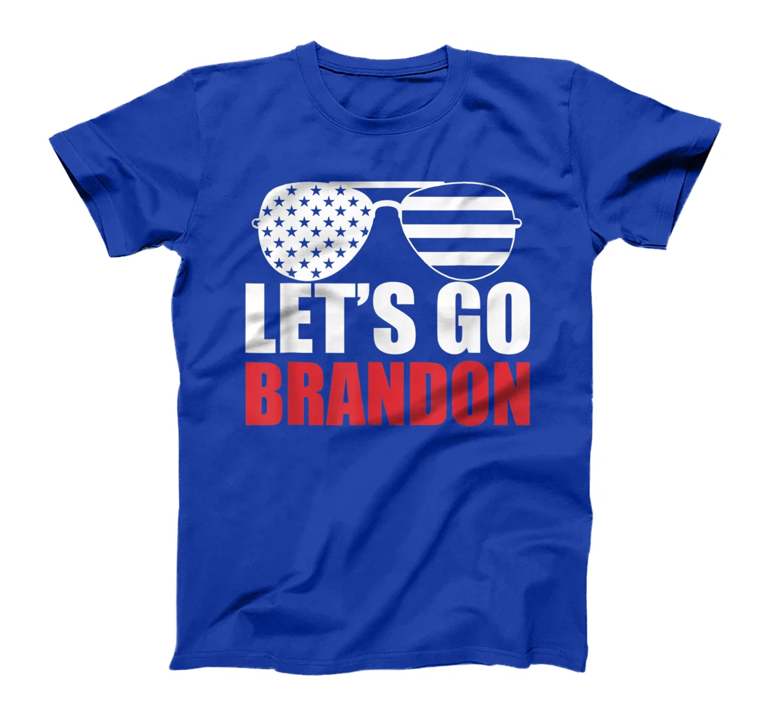 Let's Go Brandon Flag Sunglasses Funny Anti Biden T-Shirt, Women T-Shirt