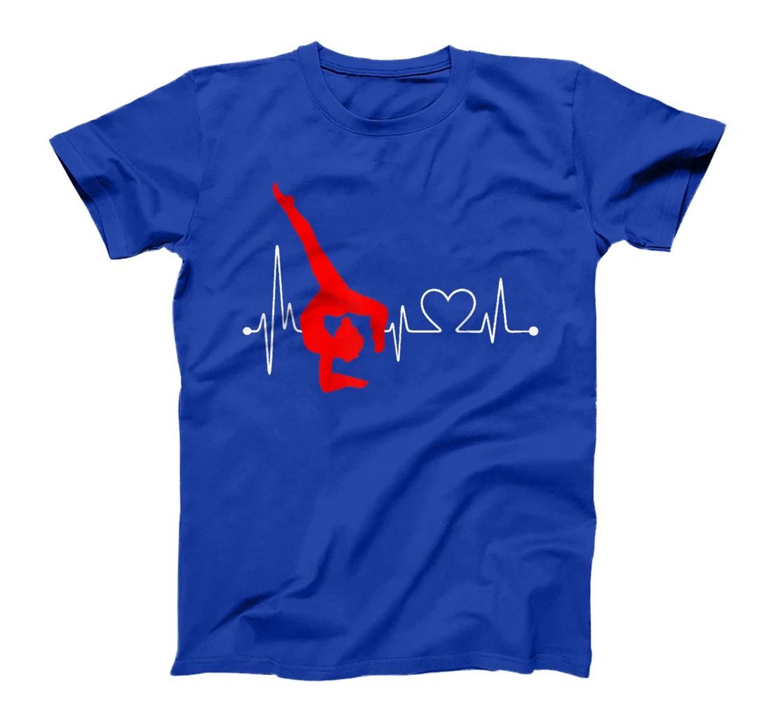 Gymnastics Handstand Heartbeat EKG Pulse Line Sports Gymnast T-Shirt, Kid T-Shirt and Women T-Shirt