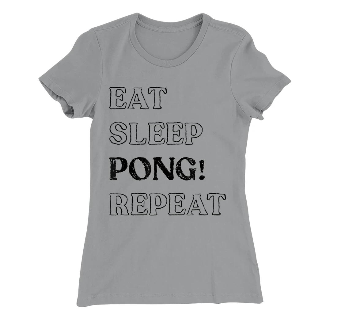 Womens Eat Sleep Pong Repeat! It's Mahjong Time Mahjongg Fans v2 T-Shirt, Women T-Shirt