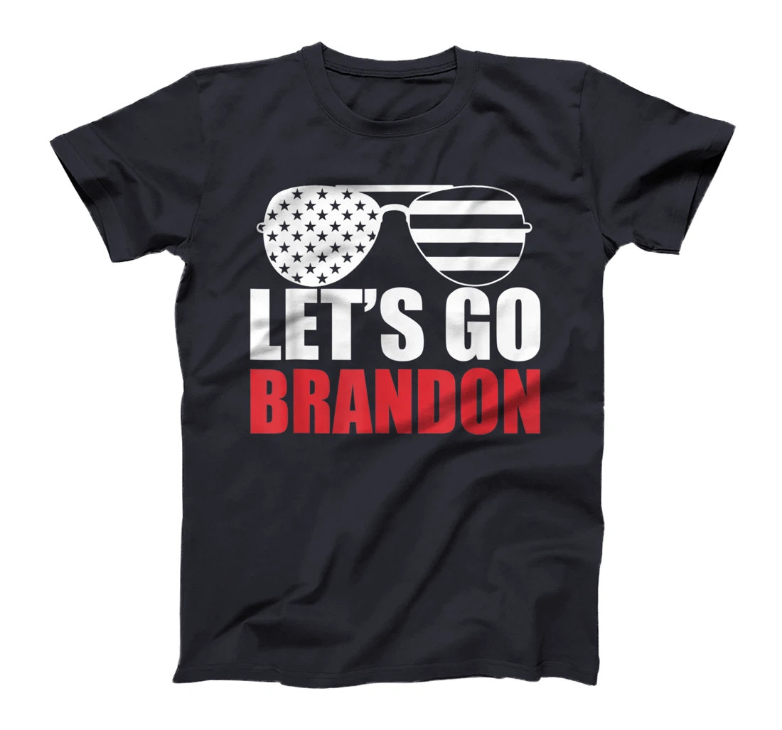 Let's Go Brandon Flag Sunglasses Funny Anti Biden T-Shirt, Women T-Shirt