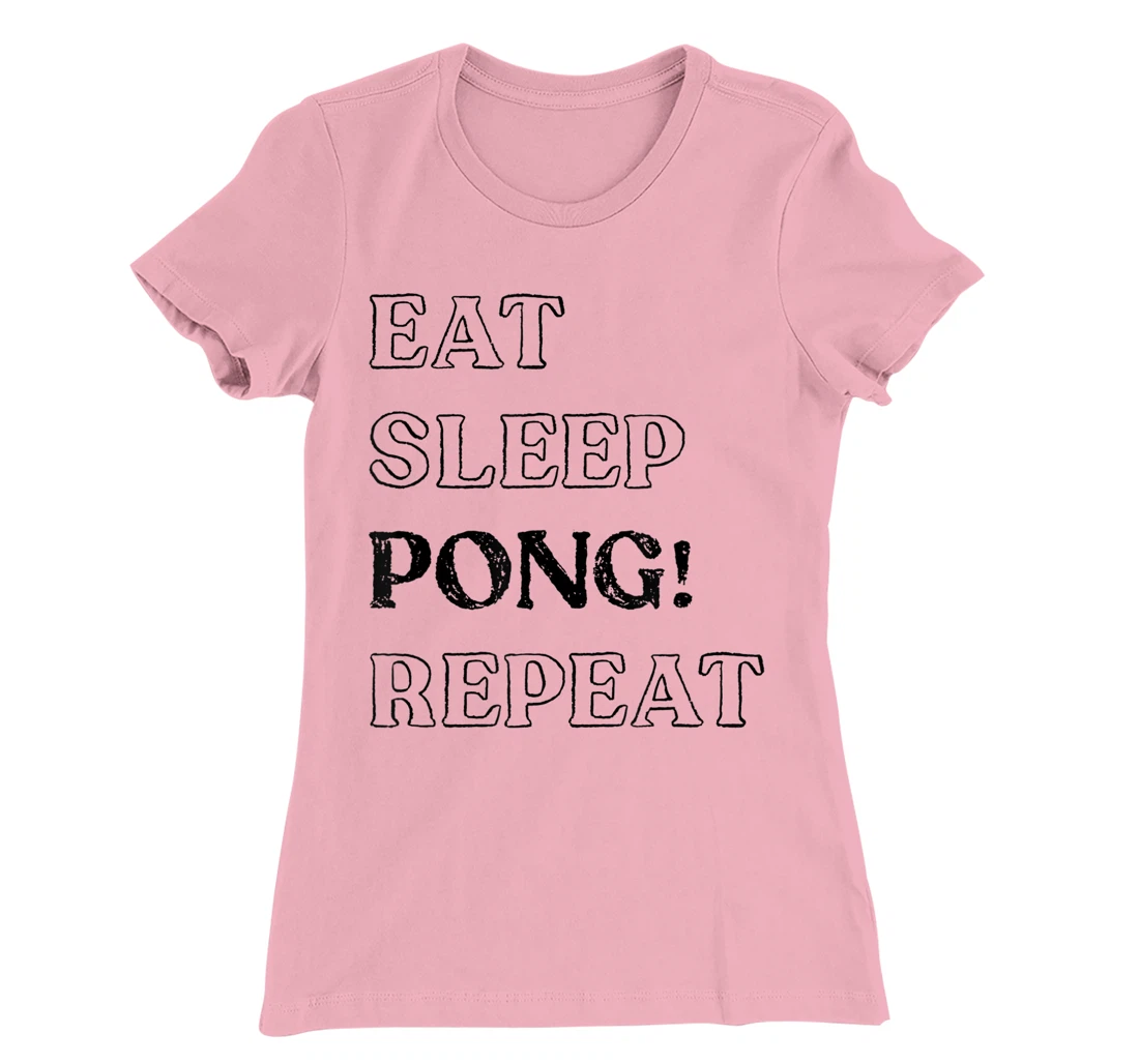 Womens Eat Sleep Pong Repeat! It's Mahjong Time Mahjongg Fans v2 T-Shirt, Women T-Shirt